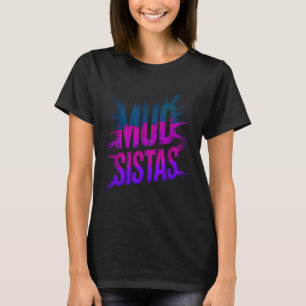 T-shirt Équipe de boue sistas famille court sœurs de boue