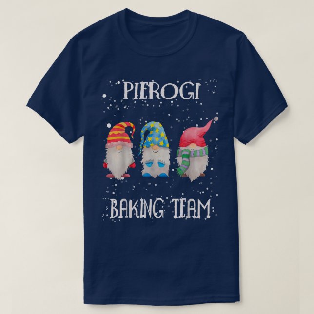 T-shirt Équipe de boulangerie Pierogi Nordic Christmas Gno (Design devant)