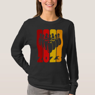 T-shirt Équipe de bowling et de bowling de bowling 2023 Au