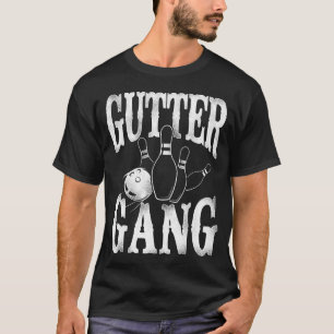 T-shirt Équipe de bowling Gutter Gang