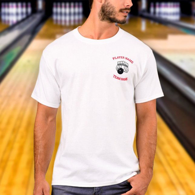 T-shirt Équipe de bowling personnalisée (Créateur téléchargé)