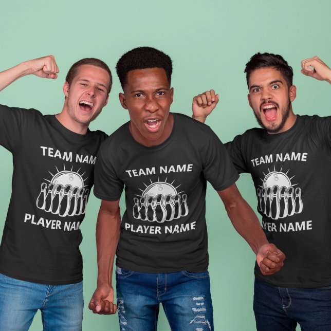 T-shirt Équipe de bowling personnalisée (Créateur téléchargé)