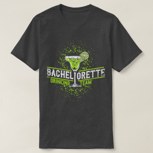 T-shirt équipe de buveurs de bachelorette (Design devant)