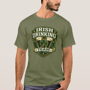 T-shirt Équipe de buveurs irlandais Saint-Patrick drôle de