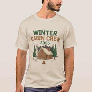 T-shirt Équipe de cabane d'hiver 2025