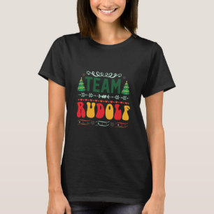 T-shirt Équipe de cadeaux de Noël Rudolf