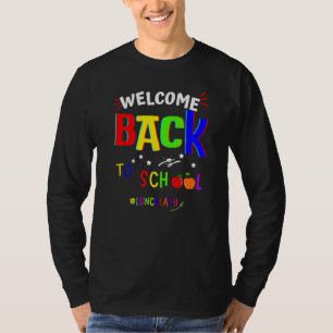 T-shirt Équipe de cafétéria Équipe de dame de déjeuner Ret