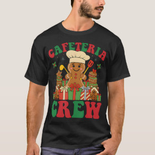 T-shirt Équipe de cafétéria Vente de pain d'épice Noël Dam