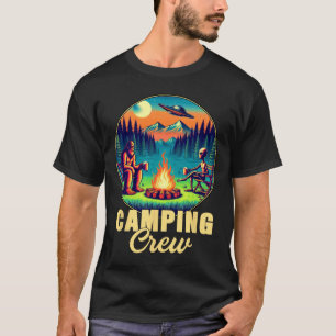 T-shirt Équipe de camping buveuse de campeur drôle Bigfoot