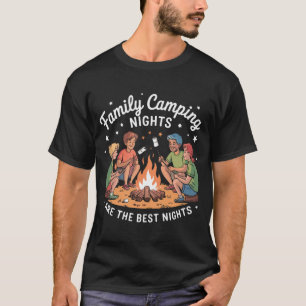 T-shirt Équipe de camping familiale - Funny Campfire Group