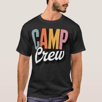 T-shirt Équipe de camping rétro d'été amis drôles
