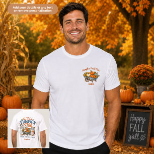 T-shirt Équipe de champ de citrouilles tenue de famille un