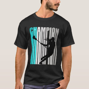 T-shirt Équipe de Champion de crosse Turquoise Lacrosse