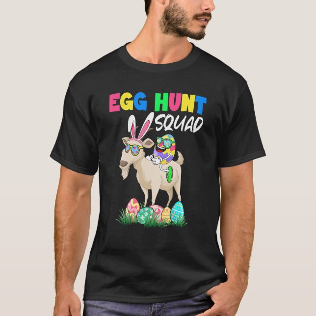 T-shirt Équipe de chasse aux oeufs OEufs de Pâques Ferme d (Devant)