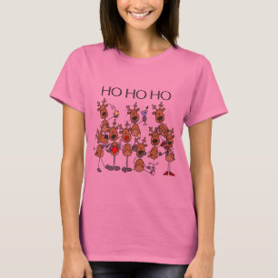 T-shirt Équipe de Chemises et Cadeaux Reindeer