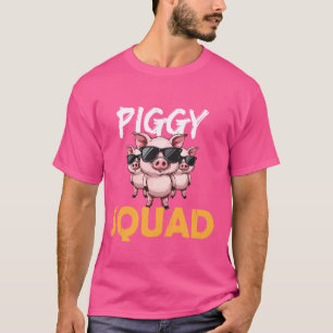 T-shirt Équipe de cochons Amateur de cochons Anniversaire