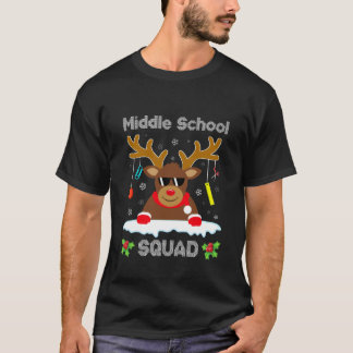 T-shirt Équipe de collège Renne Drôle Professeur Noël