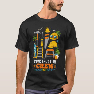T-shirt Équipe de construction d'été drôle plage tropicale