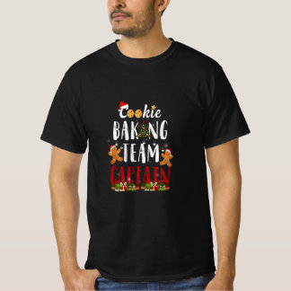 T-shirt Équipe de Cookie Baking Capitaine Gingerbread Chri