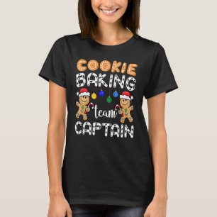 T-shirt Équipe de Cookie Baking Capitaine Gingerbread Chri