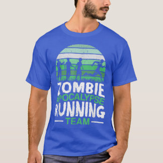 T-shirt Équipe De Coureurs Zombie Apocalypse Halloween Tri