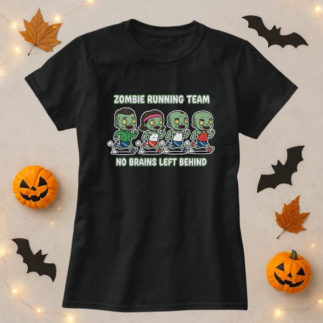 T-shirt Équipe De Coureurs Zombie Halloween Amusante Pour  (Créateur téléchargé)