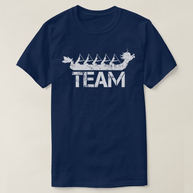 T-shirt Équipe de course de bateaux dragons 1 (Design devant)