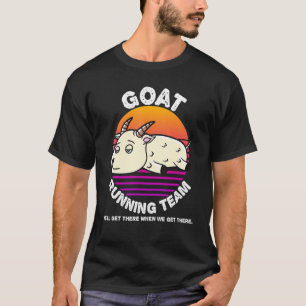 T-shirt Équipe de course de chèvre Enfants Hommes Femmes