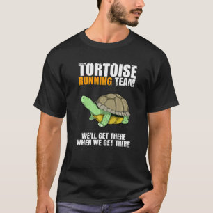 T-shirt Équipe de course de tortue Tortue drôle dicton