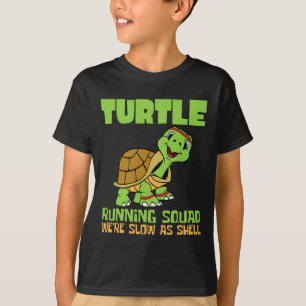 T-shirt Équipe de course de tortues Nous sommes lents comm