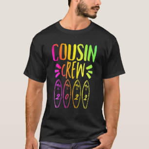 T-shirt Équipe de Cousin 2022 Plage de vacances d'été corr