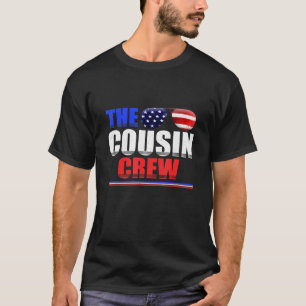 T-shirt Équipe de Cousin 4 juillet États-Unis Patriotic Fa