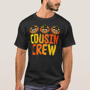T-shirt Équipe de cousins de Thanksgiving Dinde Cousin Enf
