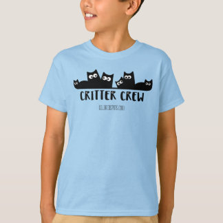 T-shirt Équipe de Critter - Chats sur un plateau