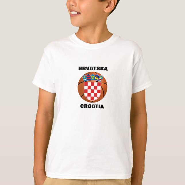 T-shirt Équipe de Croatie de basket-ball (Devant)