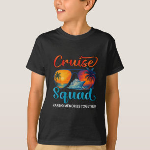 T-shirt Équipe de croisière 2025 Amis Famille Vacances Cor