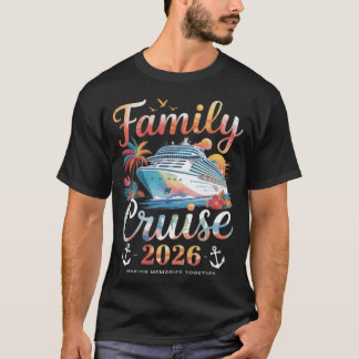 T-shirt Équipe de croisière 2026 Groupe familial assorti É