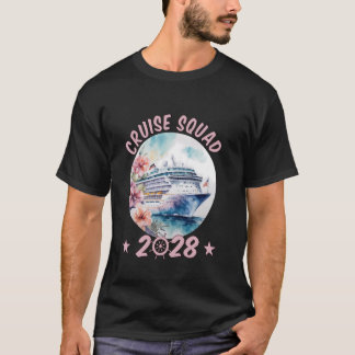 T-shirt Équipe de croisière 2028 L'expérience de vacances