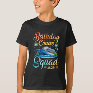 T-shirt Équipe de croisière d'anniversaire 2026 Croisière