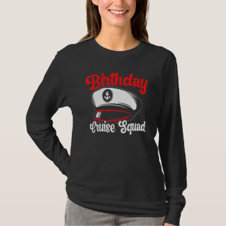 T-shirt Équipe de croisière d'anniversaire Croisière Batea