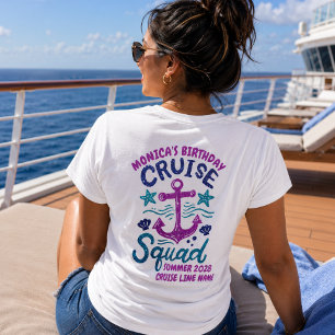 T-shirt Équipe de croisière d'anniversaire Événement perso