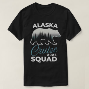 T-shirt Équipe de croisière en Alaska 2025 Groupe familial