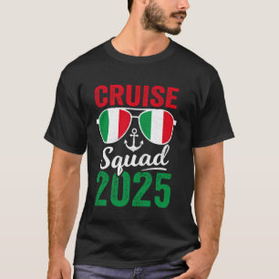 T-shirt Équipe de Croisière en Italie 2025 Été Vacances Co