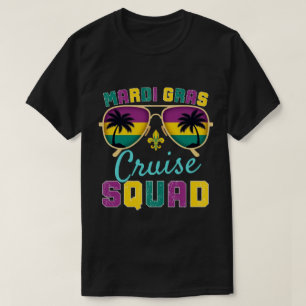 T-shirt Équipe de croisière Mardi Gras 2025 Famille de gro