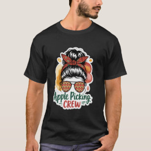 T-shirt Équipe de cueillette de pommes Automne Verger de p
