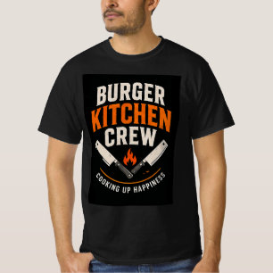 T-shirt 🍔 Équipe de cuisine de Burger Kitchen Grill Resta