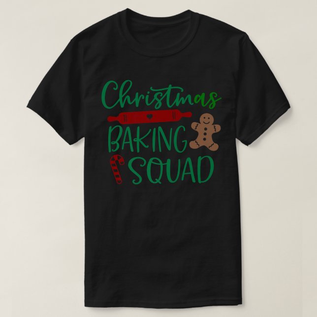 T-shirt Équipe de cuisine de Noël Nouveauté Vacances Baker (Design devant)