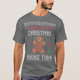 T-shirt Équipe de cuisson de Noël de la famille Zimmerman