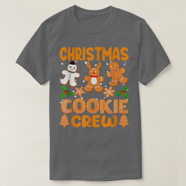 T-shirt Équipe de cuisson des biscuits de Noël Nouvelles b (Design devant)