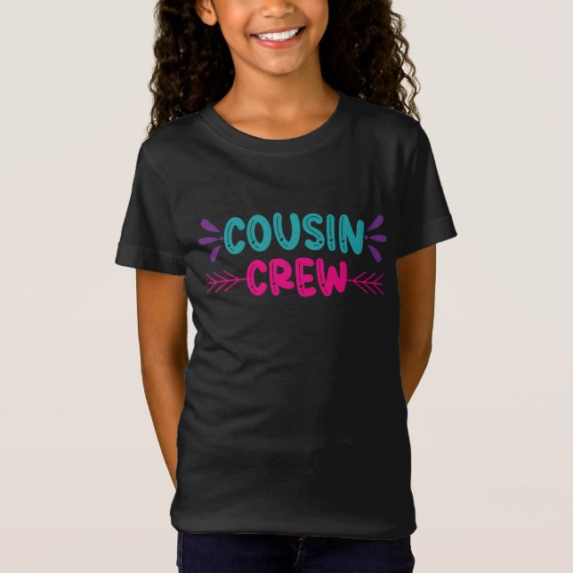 T-Shirt Équipe de Cute Cousin (Devant)